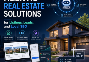 Smart real estate dashboard for listings, leads, and local SEO growth