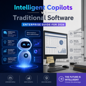 Comparison of intelligent copilots and traditional enterprise software for 2026